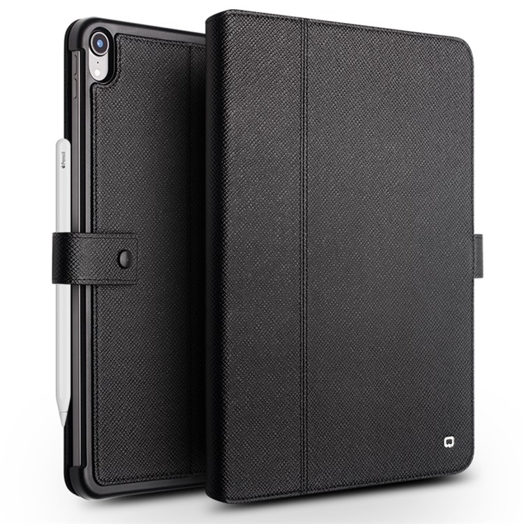 QIALINO Business Style Cowhide Leather Smart Case for iPad Pro 12.9-inch (2018) - Black-8