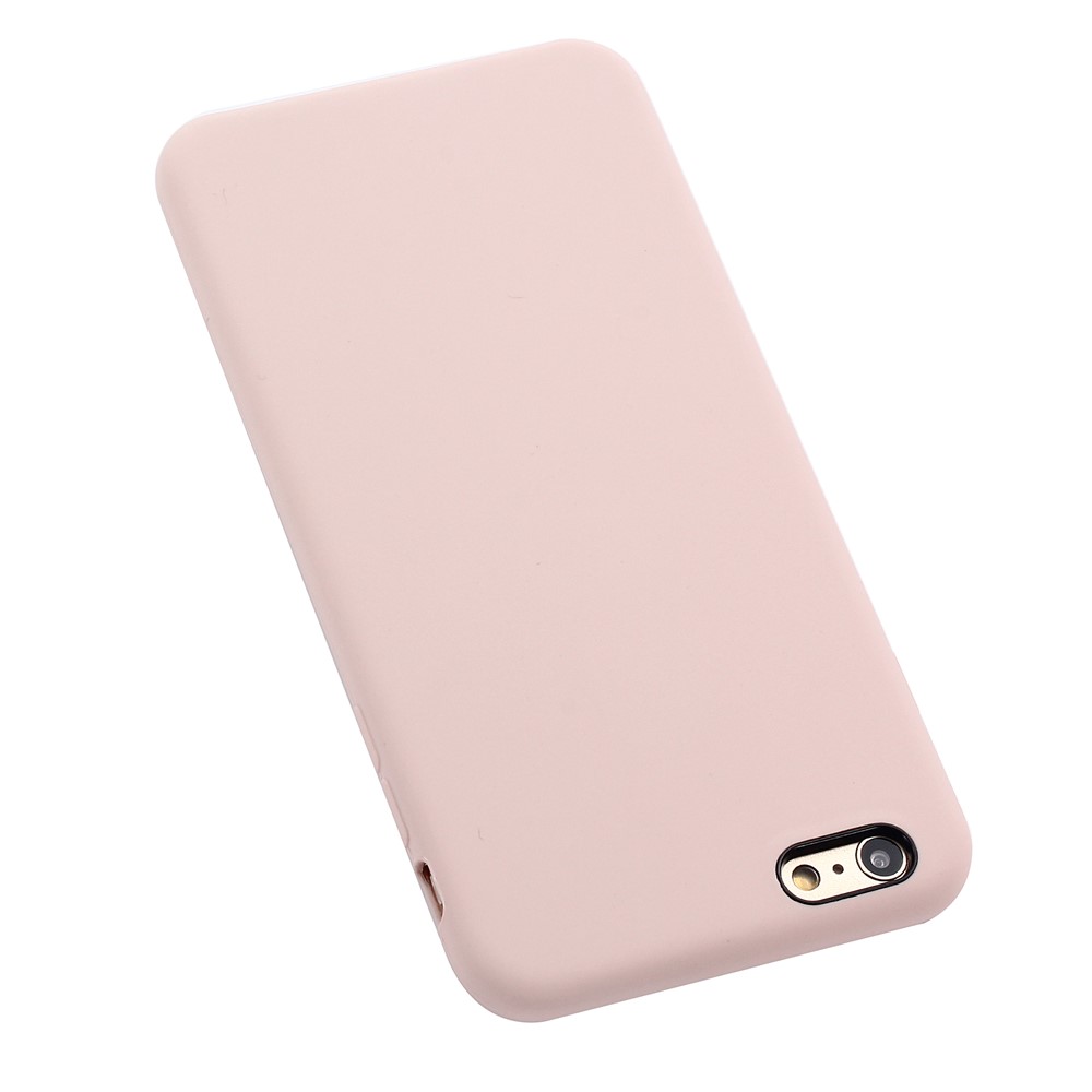 copertura In Silicone Liquido Con Bordi Avvolti Per Iphone 6s / 6 - Rosa-11