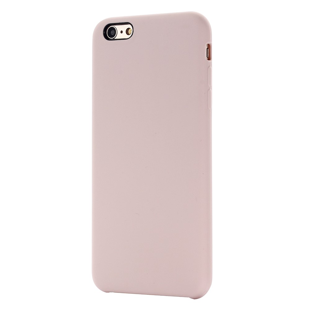 copertura In Silicone Liquido Con Bordi Avvolti Per Iphone 6s / 6 - Rosa-2