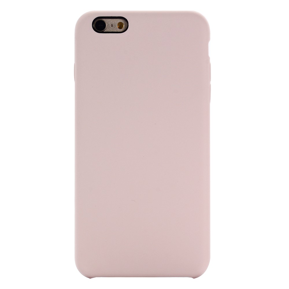 copertura In Silicone Liquido Con Bordi Avvolti Per Iphone 6s / 6 - Rosa-4