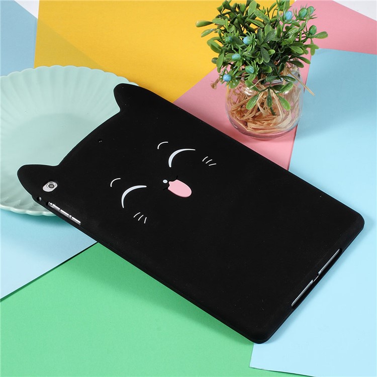 

3D Smile Cat Силиконовый Чехол Для IPad 9,7-дюймовый (2018 Г.) / 9,7-дюймовый (2017) / Воздух 2 / Воздух - Черный, iPad 9.7-inch (2018)
