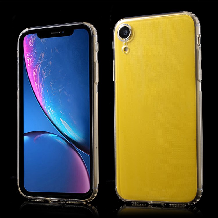Anti-slip Clear TPU Back Phone Shell for iPhone XR 6.1 inch-1