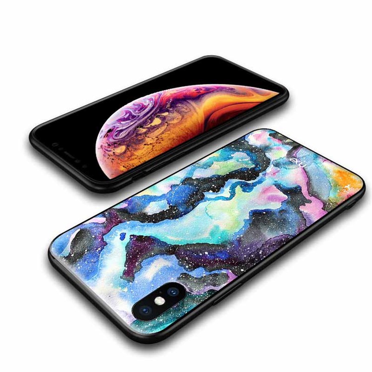 NXE Шаблон Печати ТПУ Мобильный Чехол Для Iphone XS Макс 6,5 Дюйма - Стиль D-5
