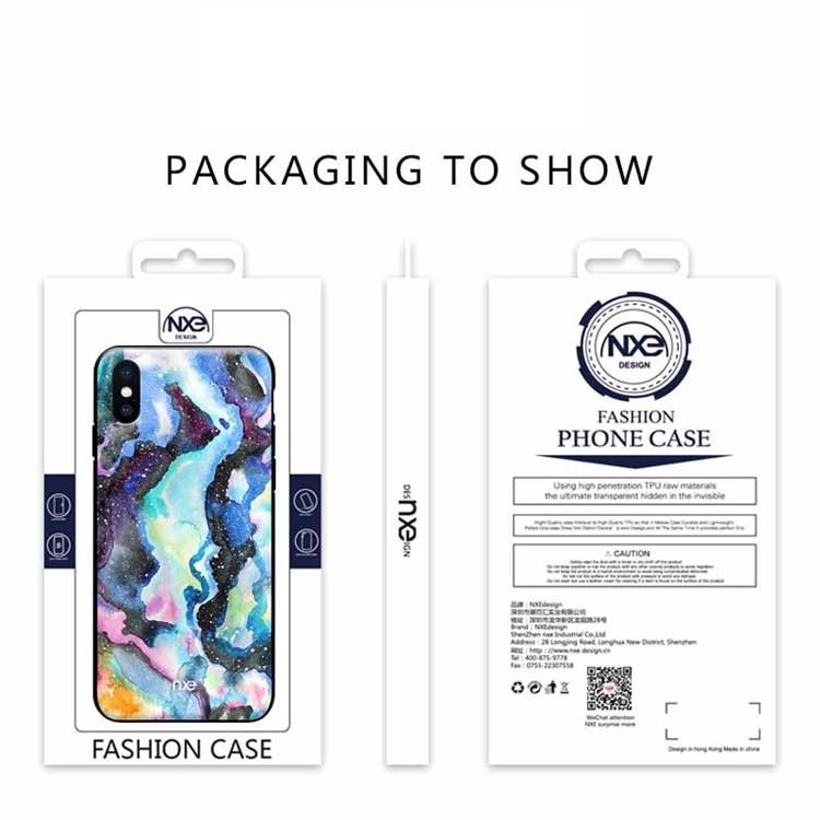NXE Шаблон Печати ТПУ Мобильный Чехол Для Iphone XS Макс 6,5 Дюйма - Стиль D-6