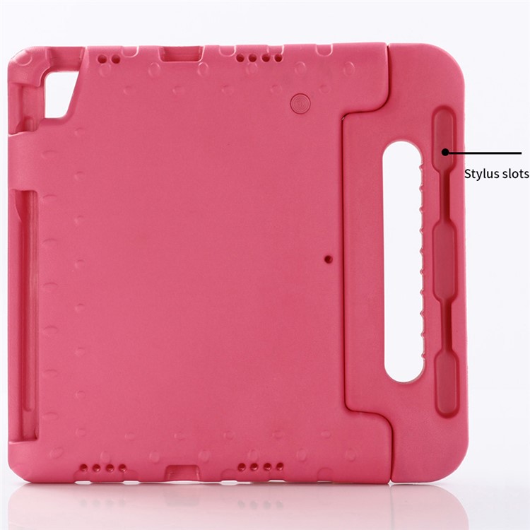 Drop-proof Kids Safe EVA Foam Shell Case with Kickstand for iPad Pro 12.9-inch (2018) - Rose-9