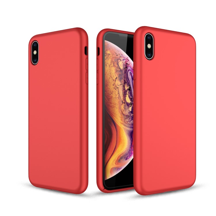 

Устойчивый К Царапинам Корпус Телефона ТПУ Для Iphone XS / X 5,8 Дюйма - Красный