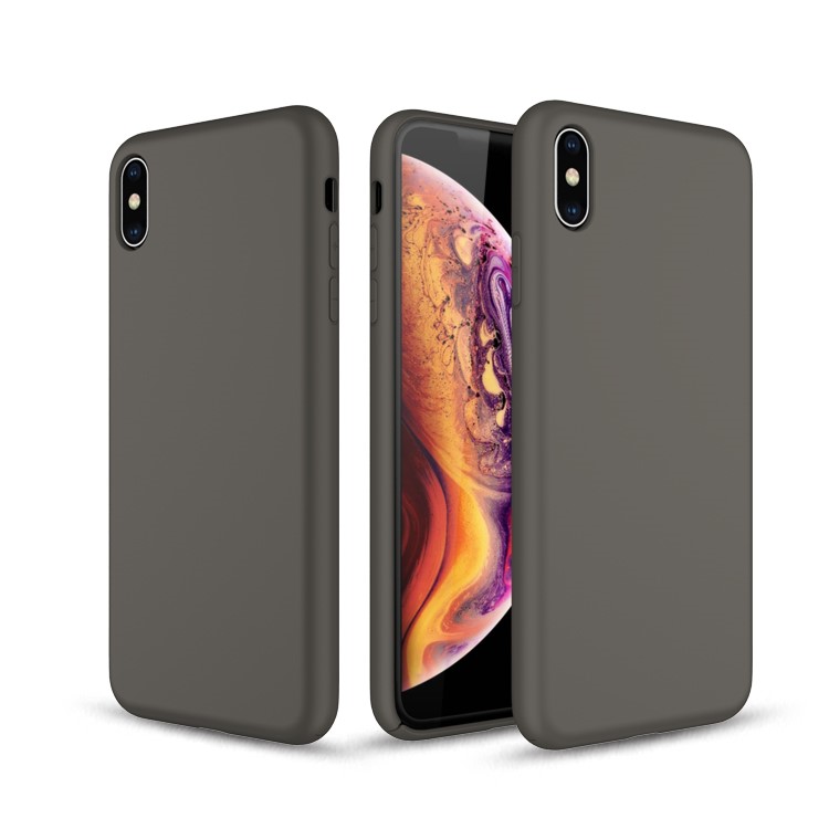 Устойчивая к царапинам крышка мобильного телефона тпу для iphone xs / x 5,8 дюйма - серый