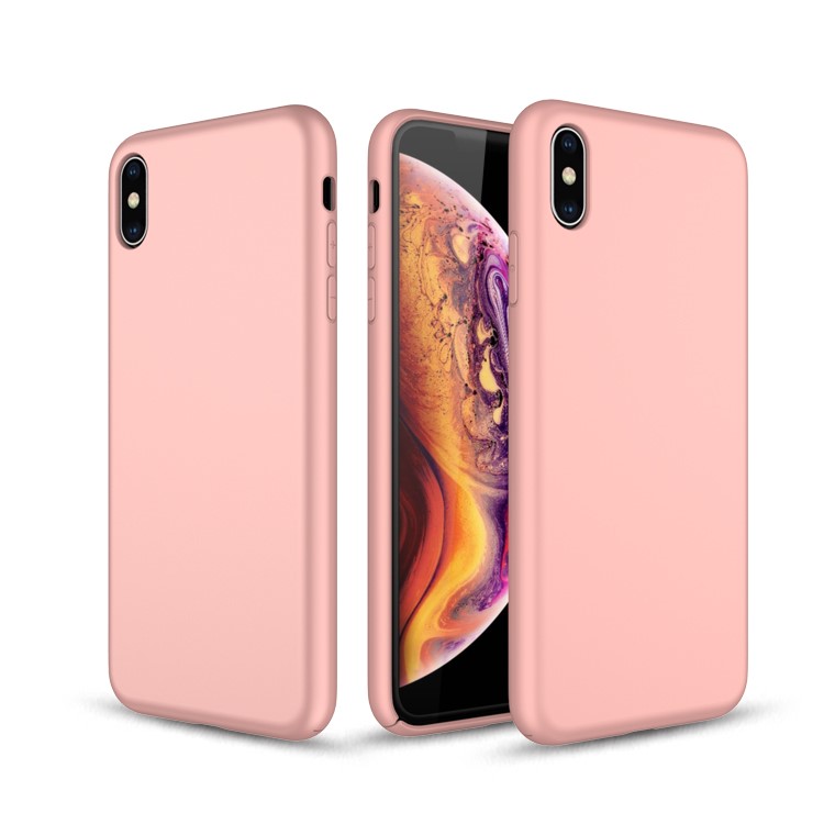 

Устойчивый К Царапинам Корпус Мобильного Телефона ТПУ Для Iphone XS / X 5,8 Дюйма - Розовый
