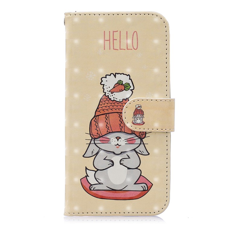 

Light Spot Decor Pattern Printing PU Leather Wallet Case for iPhone XR 6.1 inch - Cartoon Pattern, iPhone XR 6.1 inch