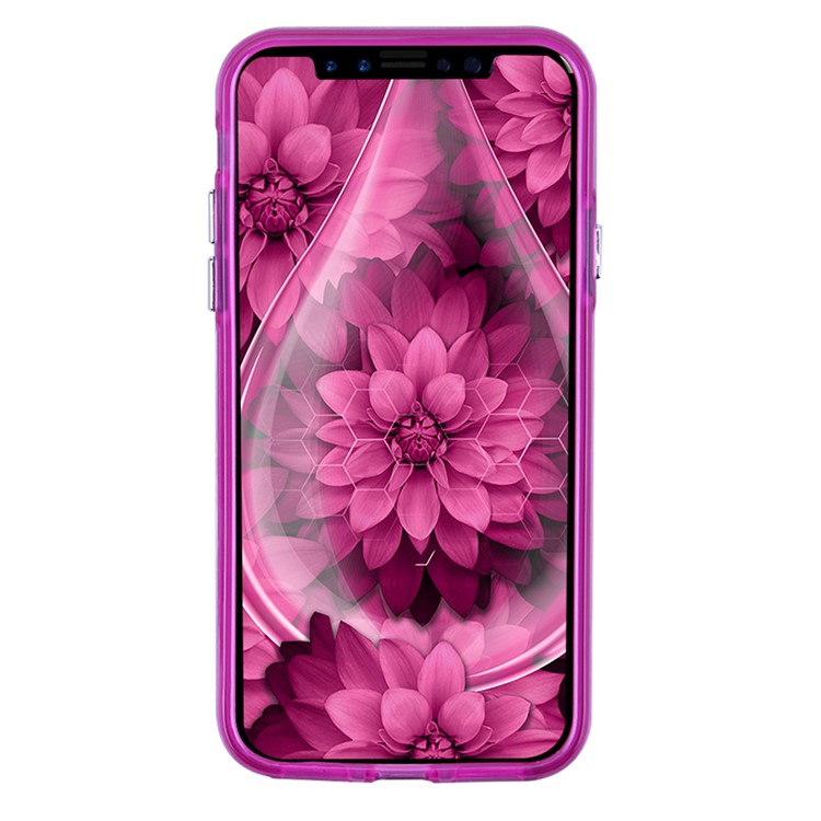 For iPhone XR 6.1 inch Dynamic Liquid Glitter Powder PC TPU Protective Case - Rose-2