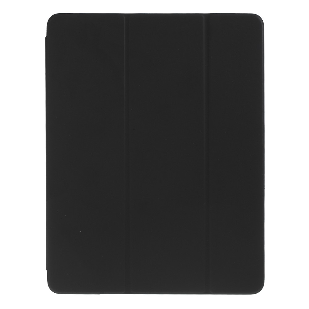 

Для Pad Pro 12,9-дюймовая (2018) Тройная Подставка Смарт-фолио Кожаный Магнитный Чехол - Черный, iPad Pro 12.9 (2018)