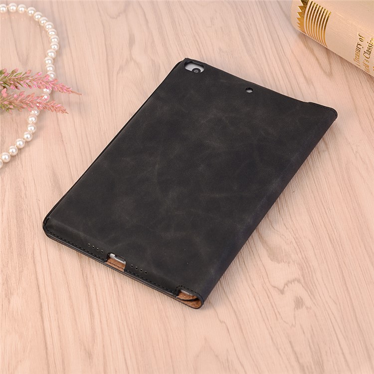 Estilo Retro Proteção De Couro PU Caso Inteligente Com Slots Para Cartões E Suporte Para Ipad Mini 4 / 3 / 2 / 1 - Preto-12