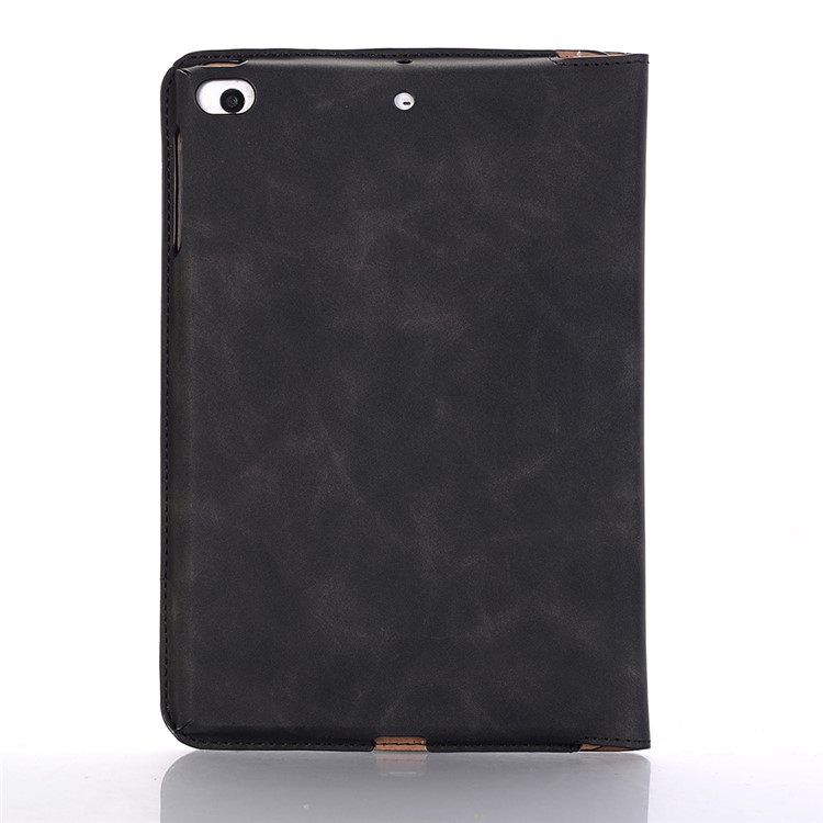 Estilo Retro Proteção De Couro PU Caso Inteligente Com Slots Para Cartões E Suporte Para Ipad Mini 4 / 3 / 2 / 1 - Preto-2