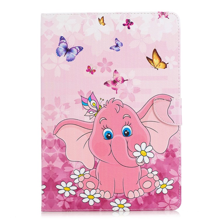 

Pattern Printing [Stand Wallet] PU Leather Tablet Cover for iPad Air 10.5 (2019) / Pro 10.5-inch (2017) - Elephant, iPad Pro 10.5-inch (2017)