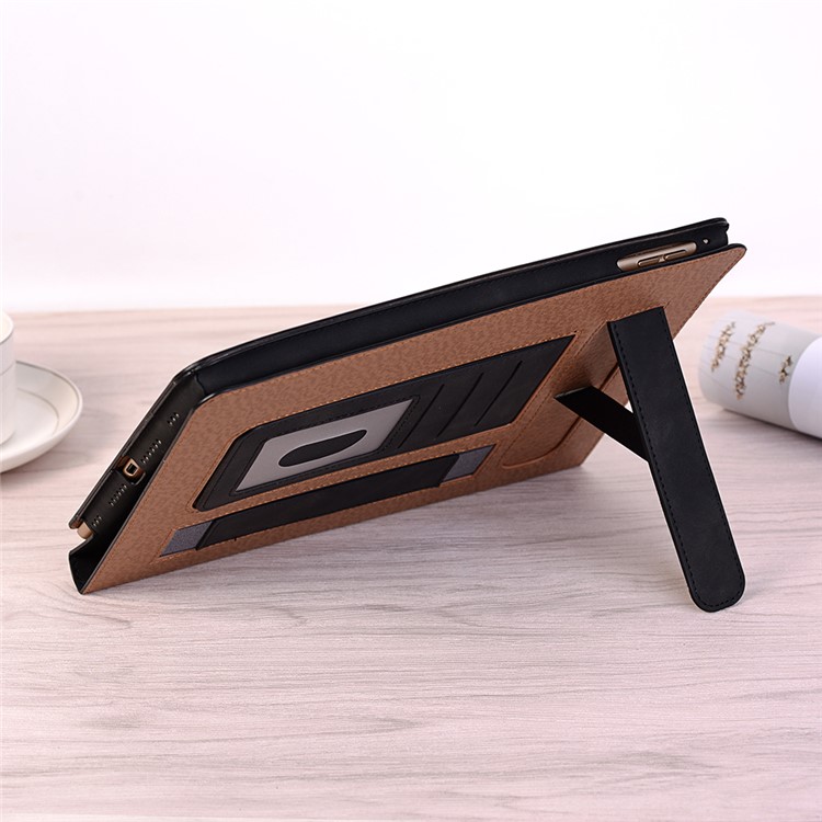 Retro Style PU Leather Smart Case for iPad 9.7-inch (2018) / 9.7-inch (2017) / Air 2 / Air - Black-10