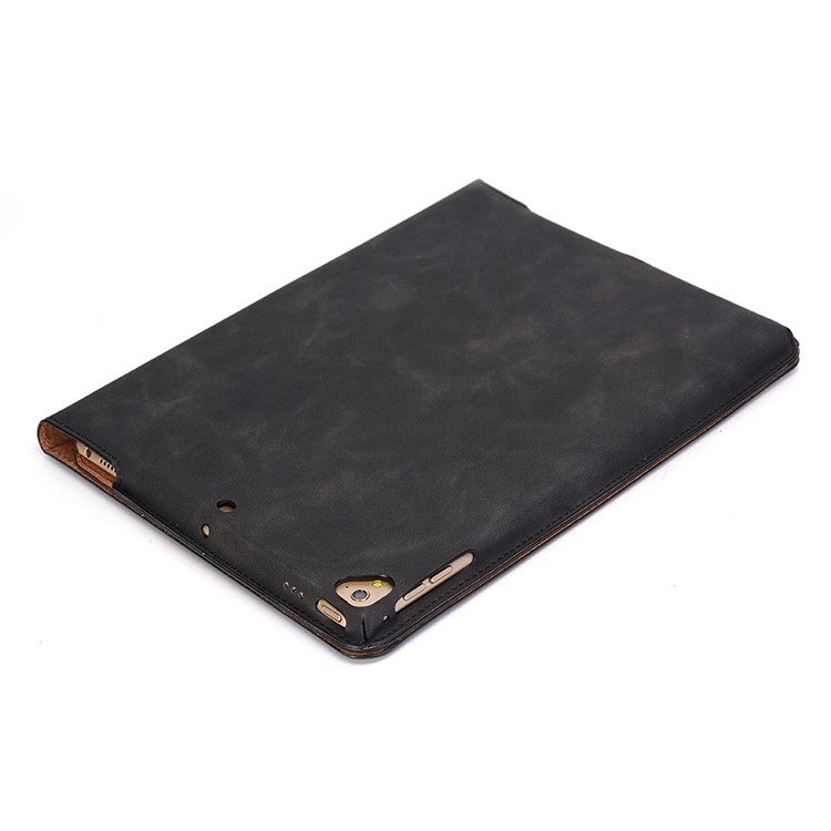 Retro Style PU Leather Smart Case for iPad 9.7-inch (2018) / 9.7-inch (2017) / Air 2 / Air - Black-11