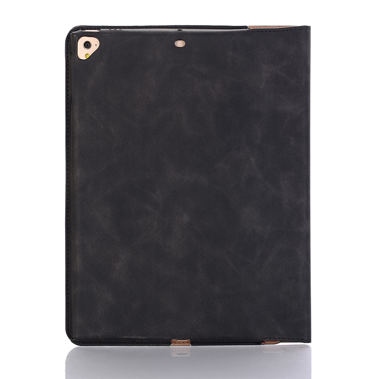 Retro Style PU Leather Smart Case for iPad 9.7-inch (2018) / 9.7-inch (2017) / Air 2 / Air - Black-2