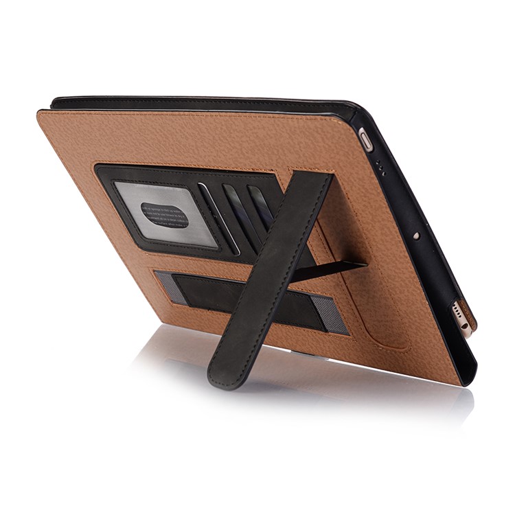 Retro Style PU Leather Smart Case for iPad 9.7-inch (2018) / 9.7-inch (2017) / Air 2 / Air - Black-5