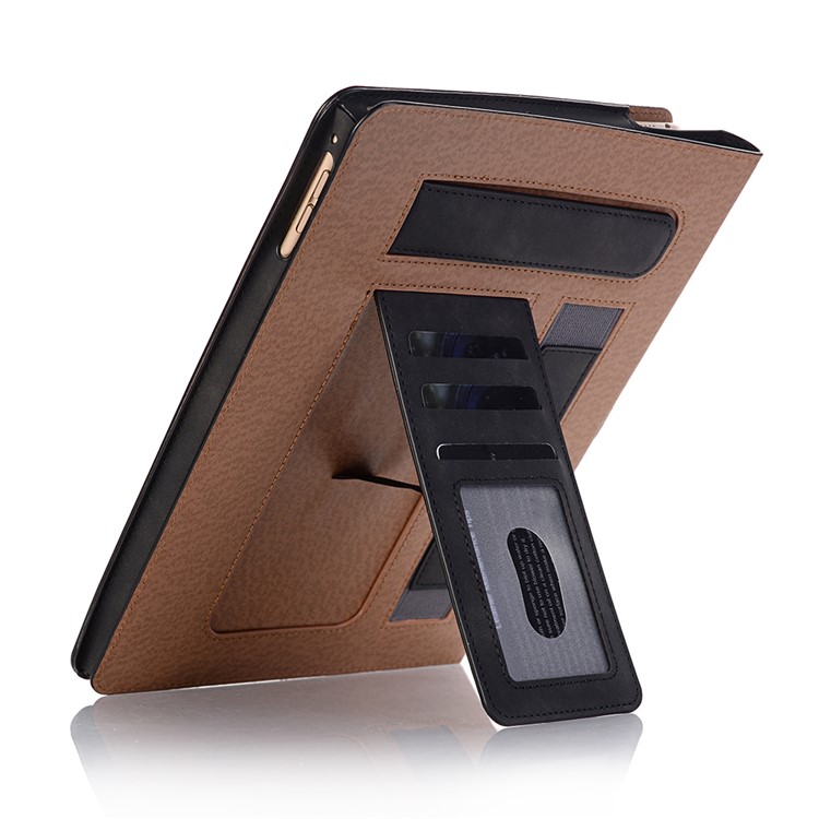 Retro Style PU Leather Smart Case for iPad 9.7-inch (2018) / 9.7-inch (2017) / Air 2 / Air - Black-7