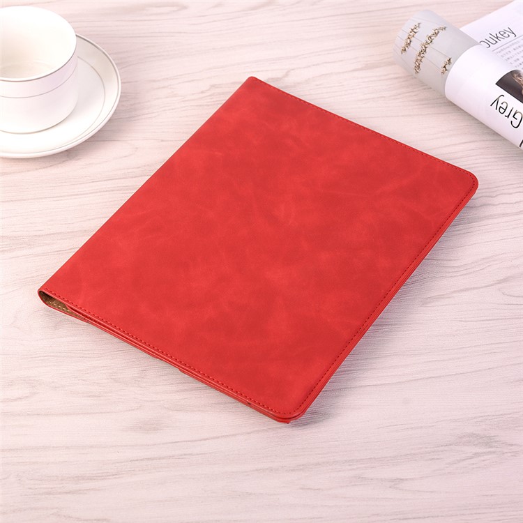 Retro Style PU Leather Smart Cover for iPad 9.7-inch (2018) / 9.7-inch (2017) / Air 2 / Air - Red-10