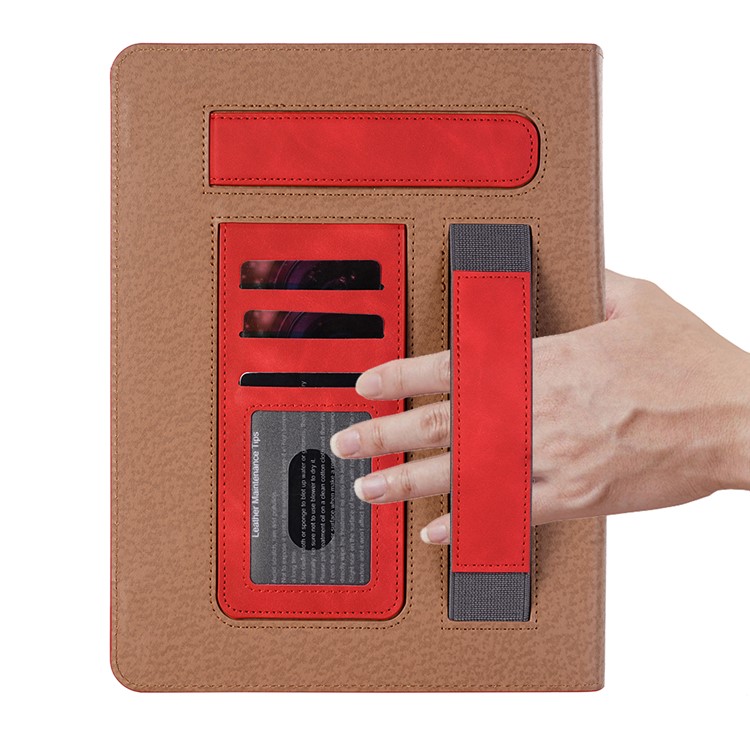 Retro Style PU Leather Smart Cover for iPad 9.7-inch (2018) / 9.7-inch (2017) / Air 2 / Air - Red-4