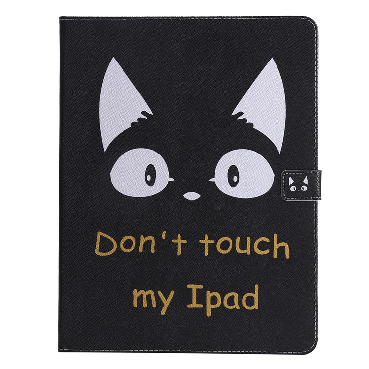 

Pattern Printing PU Leather Flip Case with Card Slots for iPad Pro 12.9-inch (2018) - Don't Touch My iPad, iPad Pro 12.9 (2018)