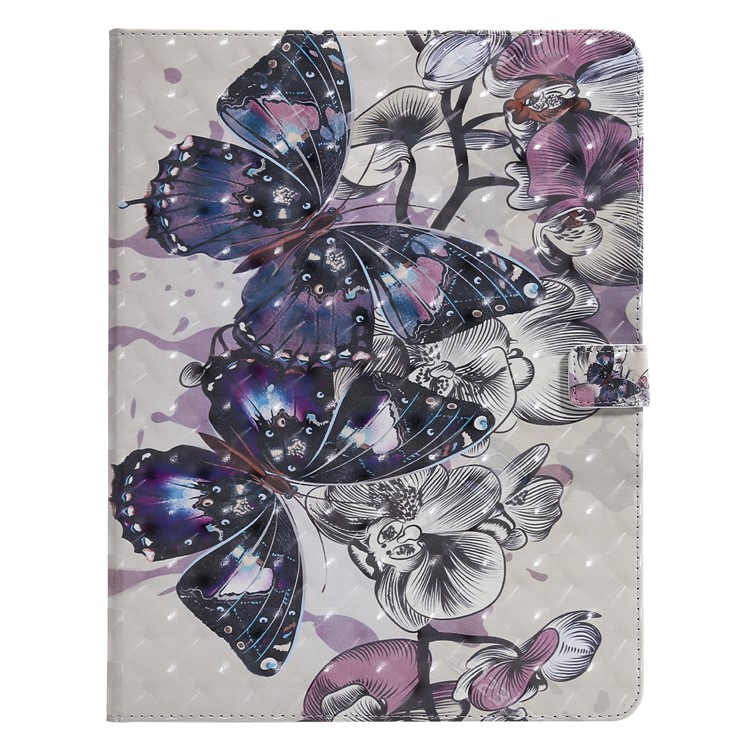 

Pattern Printing PU Leather Tablet Cover with stand for iPad Pro 12.9-inch (2018) - Butterflies and Flowers, iPad Pro 12.9 (2018)