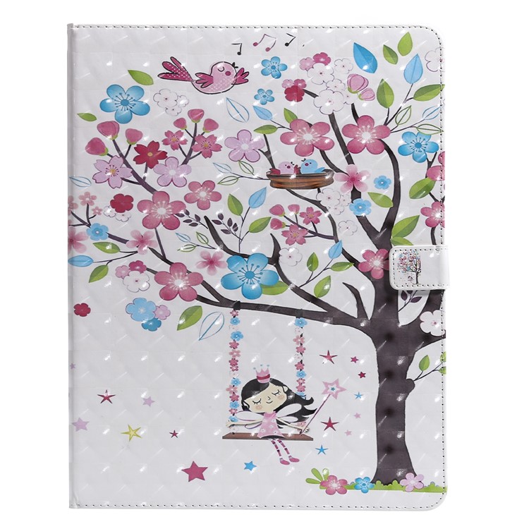 

Pattern Printing PU Leather Cover Shell [Wallet Stand] for iPad Pro 12.9-inch (2018) - Flowered Tree, iPad Pro 12.9 (2018)