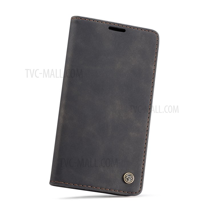 CASEME PU Couro Flip Stand Telefone Shell Para Iphone XR 6,1 Polegadas - Preto-23