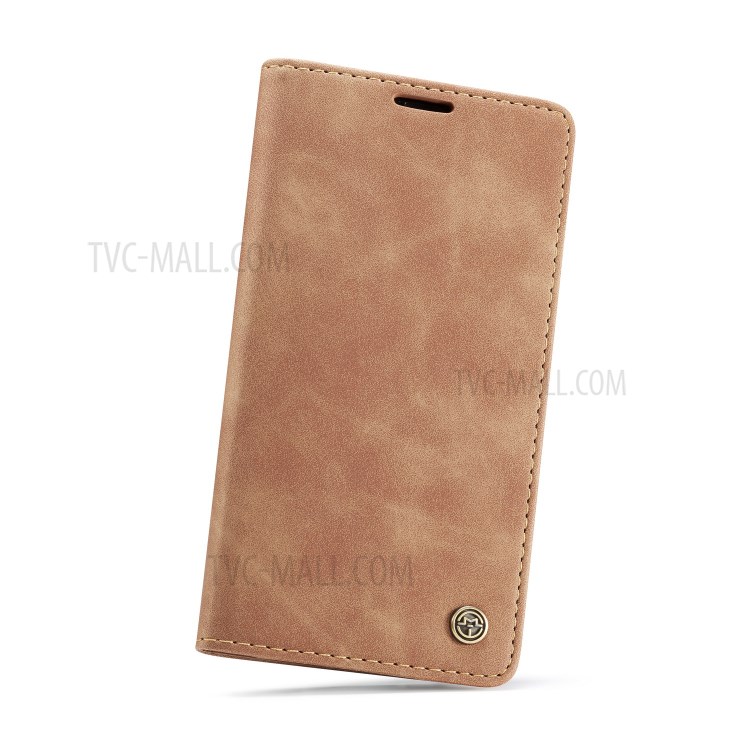 Cubierta De Cuero De La Cubierta Del Teléfono Móvil De La PU De CASEME Para El Iphone XR 6,1 Pulgadas - Caqui-25