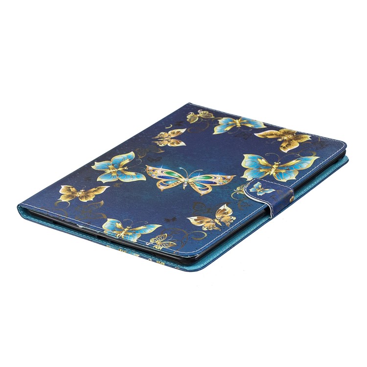 Caso Tablet Para Ipad 4/3/2 Impressão Padrão Wallet Stand Estojo De Couro - Linda Borboleta-3