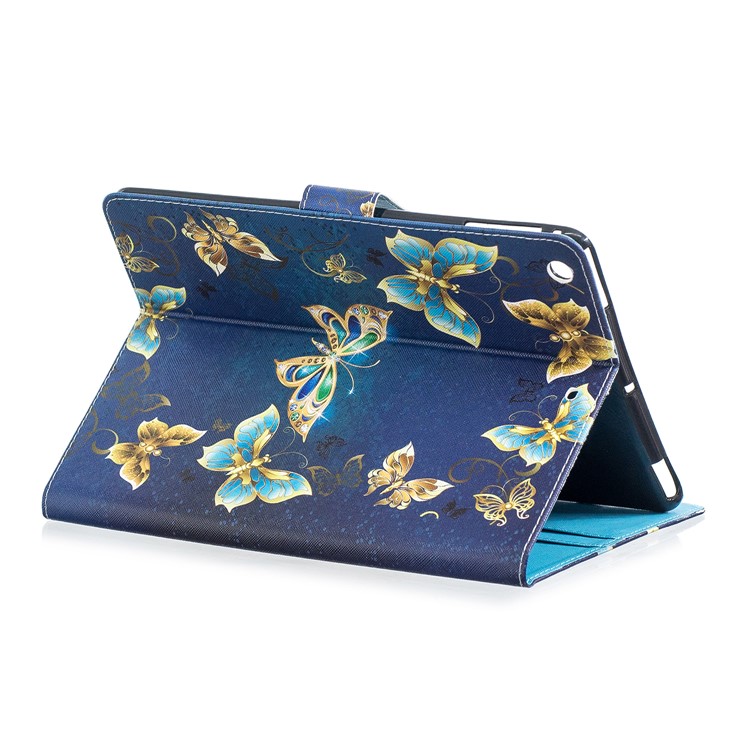 Caso Tablet Para Ipad 4/3/2 Impressão Padrão Wallet Stand Estojo De Couro - Linda Borboleta-5