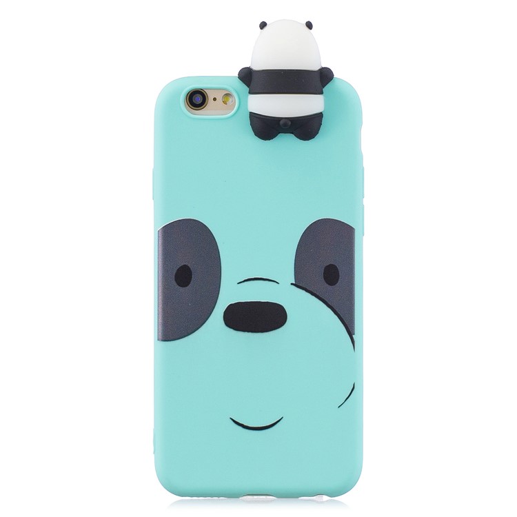 3D Cute Doll Patterned TPU Cell Phone Case for iPhone 6s / 6 4.7-inch - Panda-2