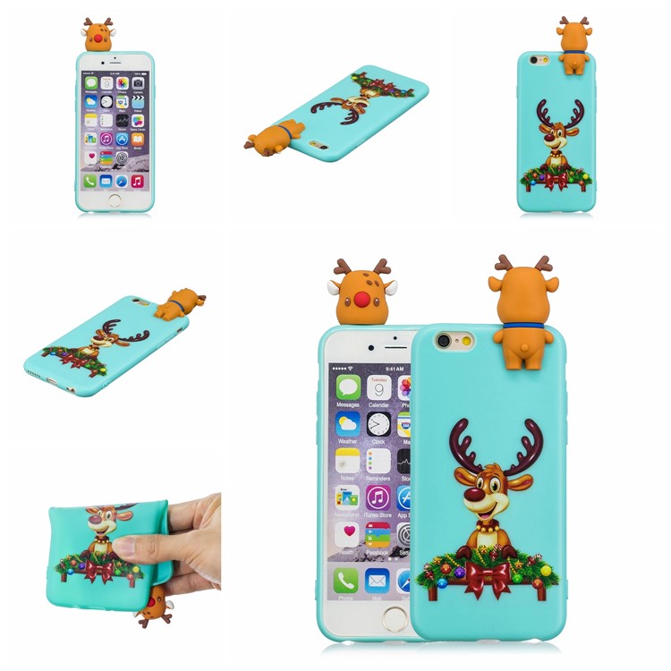 3D Cute Doll Patterned TPU Mobile Phone Case for iPhone 6s / 6 4.7-inch - Elk-2