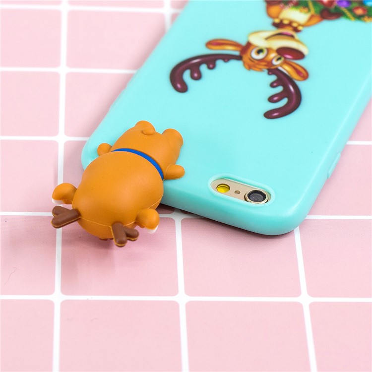 3D Cute Doll Patterned TPU Mobile Phone Case for iPhone 6s / 6 4.7-inch - Elk-9