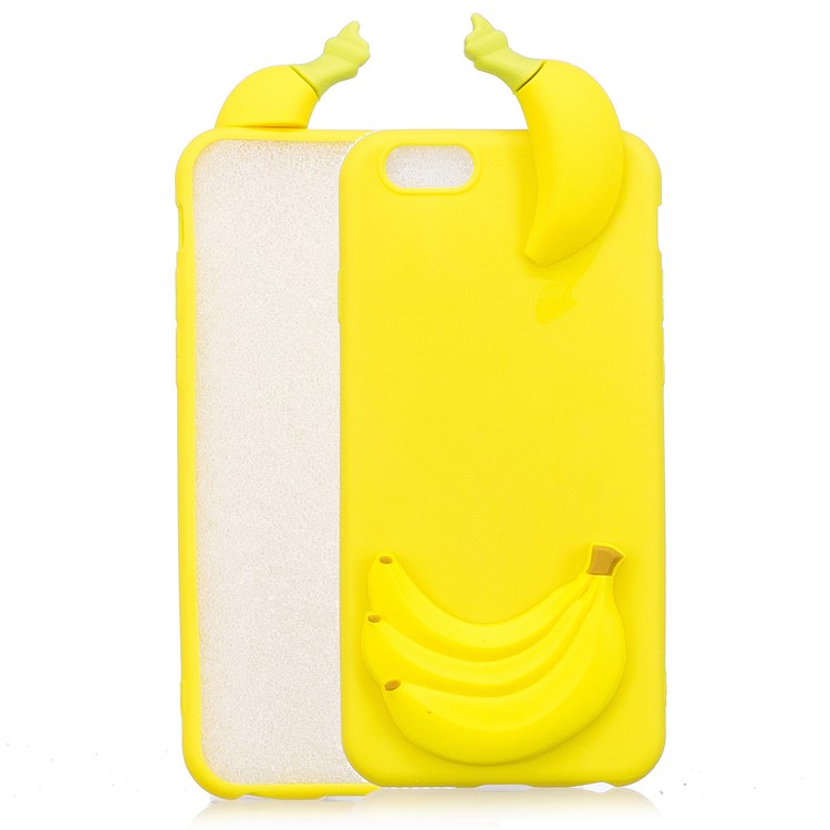 

3D Cute Doll Patterned TPU Mobile Phone Case for iPhone 6s / 6 4.7-inch - Banana, iPhone 6s 4.7-inch