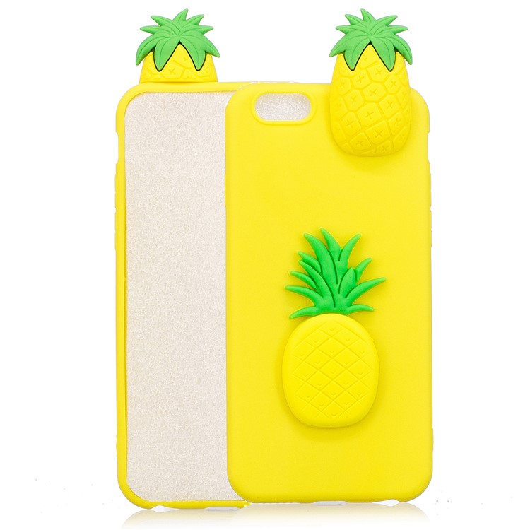 

3D Cute Doll Patterned TPU Mobile Phone Case for iPhone 6s / 6 4.7-inch - Pineapple, iPhone 6s 4.7-inch