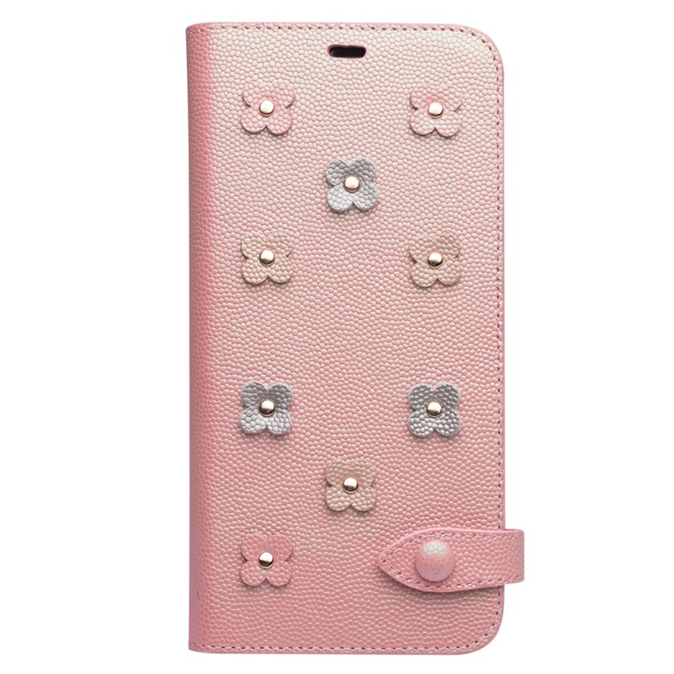 QIALINO Pinky Genuine Leather Wallet Mobile Phone Case for iPhone XR 6.1 inch-3