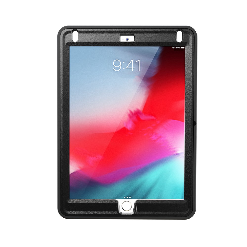 360 Degree Rotable TPU + PC Tablet Case with Kickstand and Adjustable Hand Strap for iPad 9.7 (2018) / 9.7 (2017) / Air / Air 2/ Pro 9.7 (2016) - Black-4