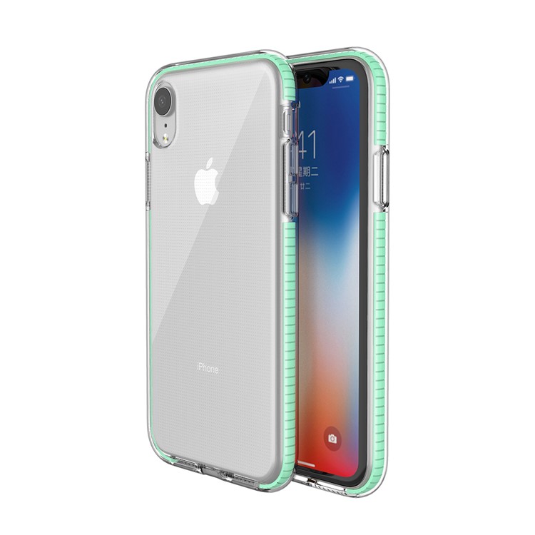

Для Iphone XR 6.1-дюймовый Двухцветный Ударопрочный Чехол Для Телефона TPE TPU - Циан, iPhone XR 6.1 inch
