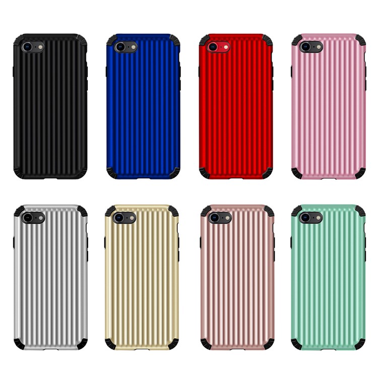 Suitcase Shaped PC TPU Hybrid Shockproof Mobile Casing for iPhone 8 / 7 - Black-3