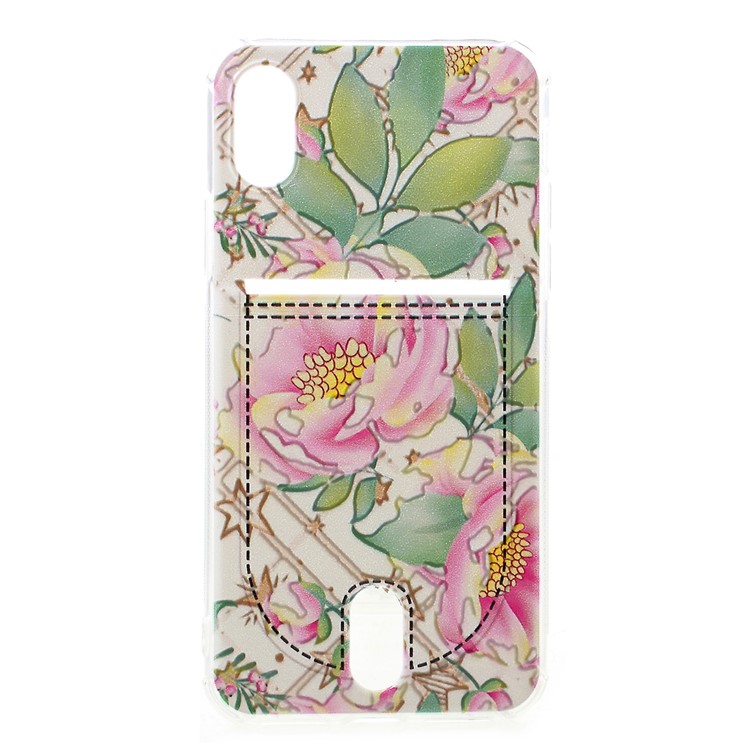 

Embossment Flower Pattern TPU Case with Card Holder for iPhone XS Max 6.5 inch - Style A, iPhone XS Max