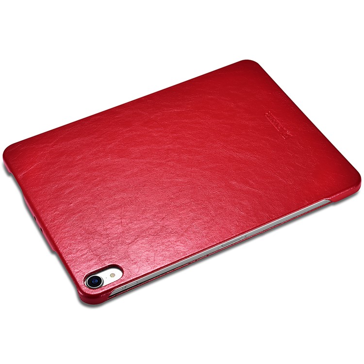 ICARER Tri-fold Stand PU Leather Smart Case for iPad Pro 12.9-inch (2018) - Red-14