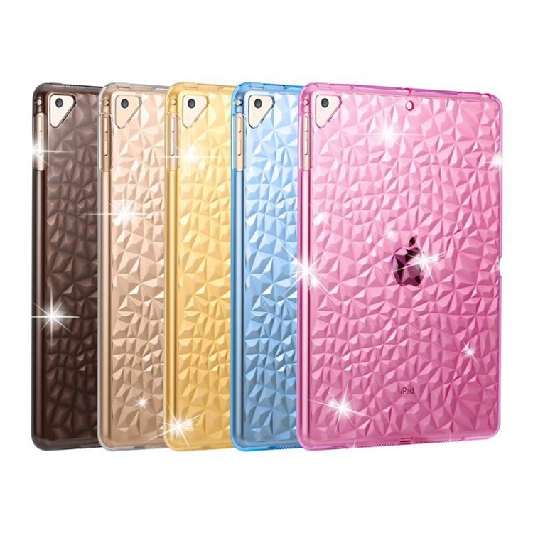 3D Diamond Texture TPU Protection Case for iPad 9.7-inch (2018)/9.7-inch (2017)/Air 2/Air - Rose-5