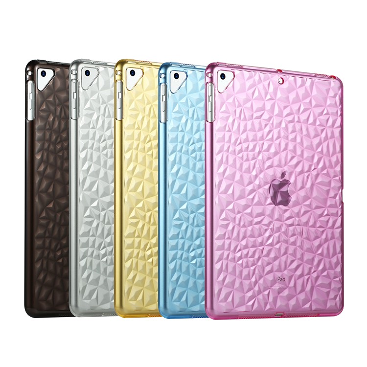 3D Diamond Texture TPU Protection Case for iPad 9.7-inch (2018)/9.7-inch (2017)/Air 2/Air - Rose-6