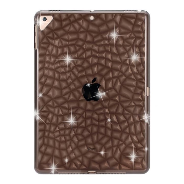 3D Алмазная Текстура ТПУ Защитный Чехол Для Ipad 9,7-дюймовый (2018) /9,7- Дюймов (2017) / Воздух 2 / Воздух - Кофе-1