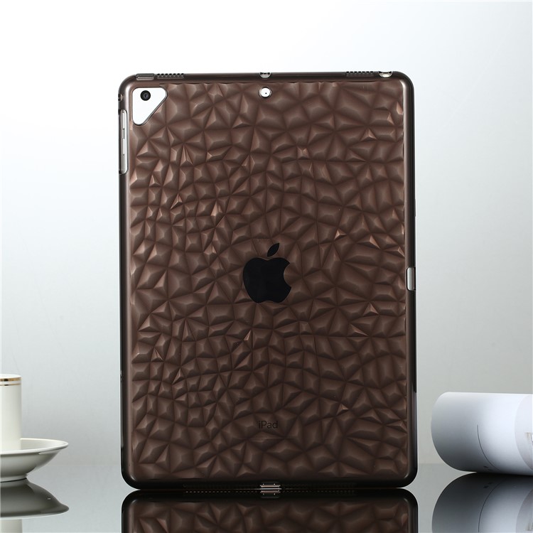 3D Алмазная Текстура ТПУ Защитный Чехол Для Ipad 9,7-дюймовый (2018) /9,7- Дюймов (2017) / Воздух 2 / Воздух - Кофе-2