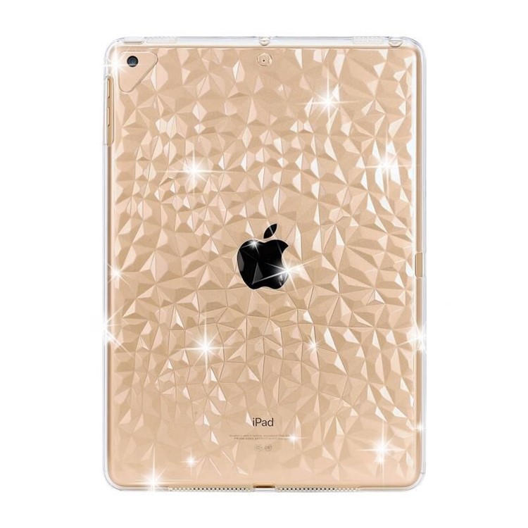 3D Алмазная Текстура ТПУ Защитный Чехол Для Ipad 9,7-дюймовый (2018) /9,7- Дюймов (2017) / Воздух 2 / Воздух - Прозрачный-1
