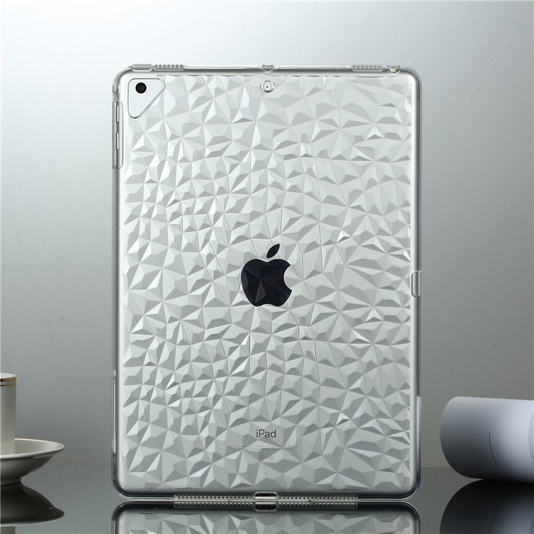 3D Алмазная Текстура ТПУ Защитный Чехол Для Ipad 9,7-дюймовый (2018) /9,7- Дюймов (2017) / Воздух 2 / Воздух - Прозрачный-2