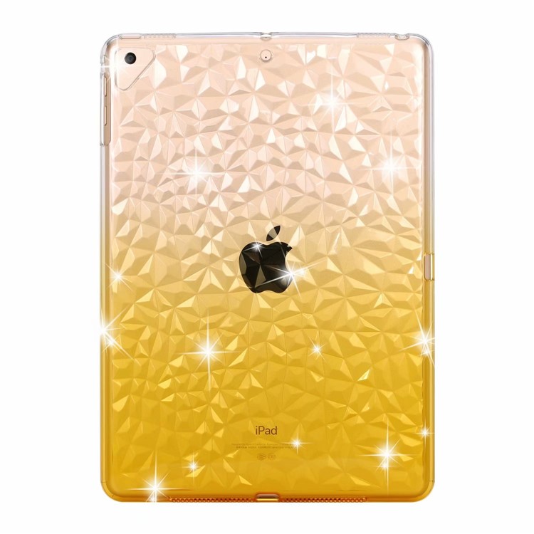 

3-х Градиентная Цветная Алмазная Текстура ТПУ Защитный Чехол Для IPad 9,7-дюймовый (2018) /9,7-дюймовый (2017) / Воздух 2 / Воздух - Желтый, iPad 9.7-inch (2018)